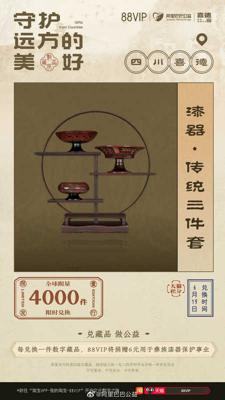 彝族漆器传统三件套数字藏品