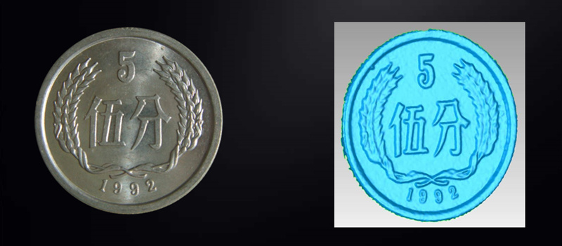 KSCAN复合式三维扫描仪蓝光细节硬币.jpg